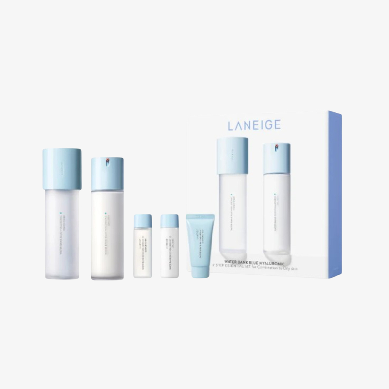 Laneige 水庫補濕滋潤修護套裝#清爽 (水160ml, 乳120ml, 潔面30g, 水25ml, 乳25ml)