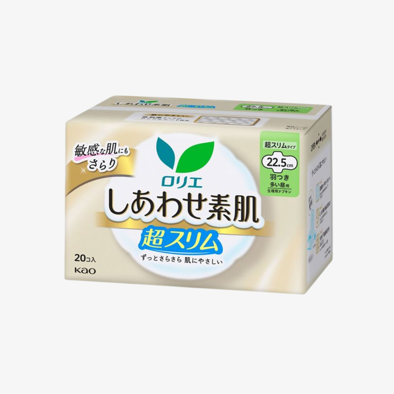 Kao 日版:素肌纖薄量多護翼衛生巾 22.5cm 20片裝