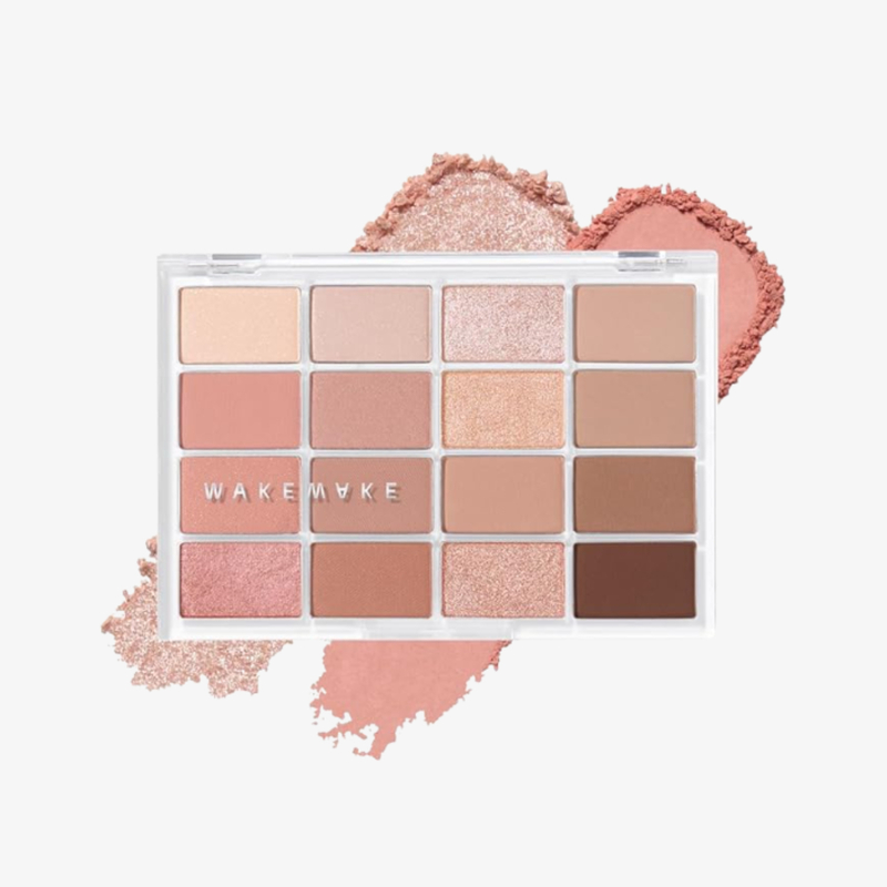 Wakemake 柔霧經典16色眼影盤 14g #AD03 Sunset Blur Ring