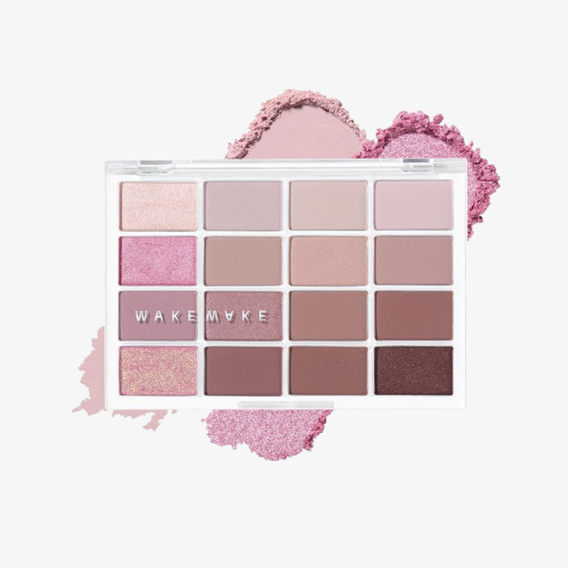 Wakemake 柔霧經典16色眼影盤 14g #AD02 Live Blur Ring
