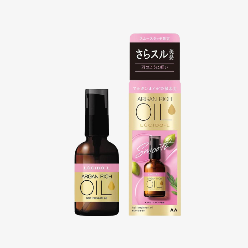 Mandom Lucido L Argan Rich Oil Hair Treatment Oil 60ml Smooth