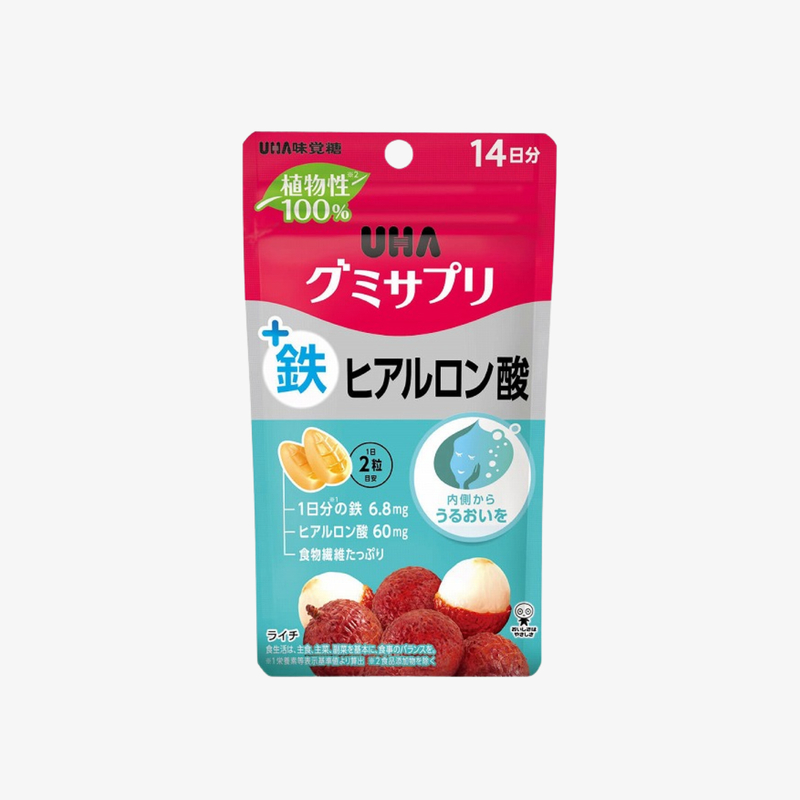 Uha 鐵+玻尿酸營養補充軟糖 28粒 14日份量