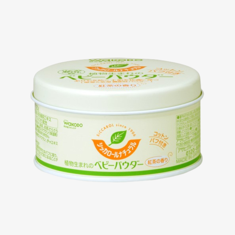 Wakodo 嬰兒用罐庄植物性爽身粉120g