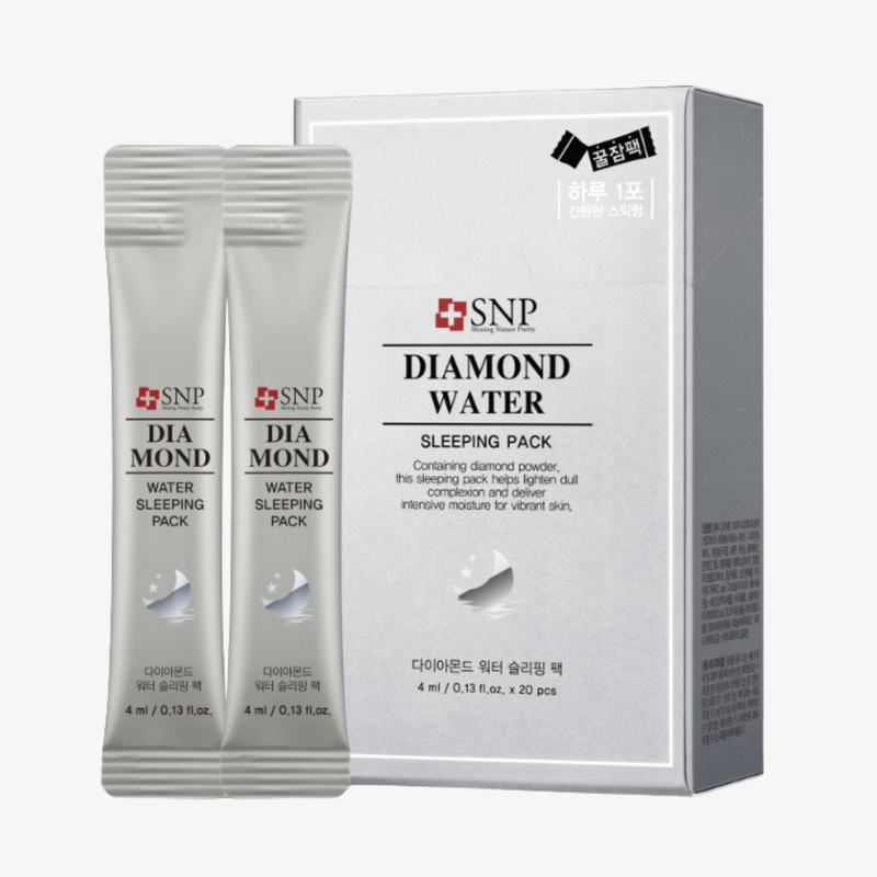 Snp 鑽石水潤嫩白夜間水份睡眠面膜 4mlx20件