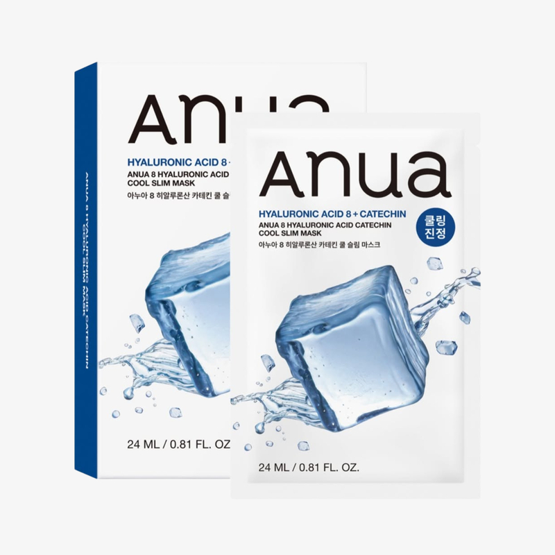 Anua 茶多酚+透明質酸保濕面膜 6片