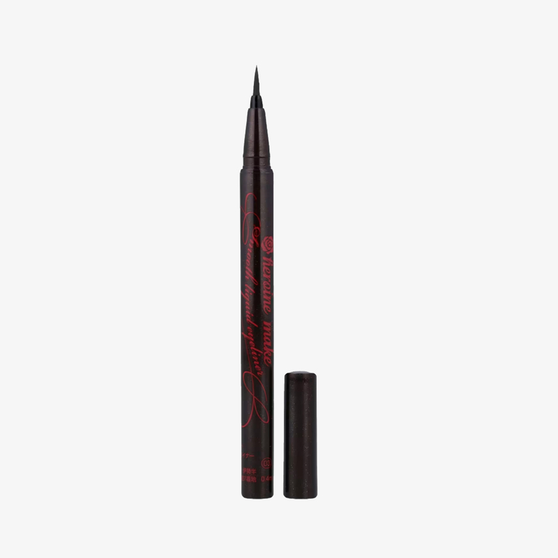 Kiss Me 零阻力 絲滑濃黑眼線液筆 0.4ml #03 (黑啡)