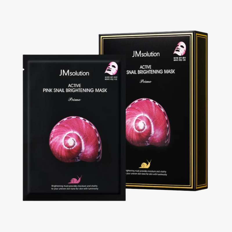 Active Pink Snail Brightening Mask 10pcs