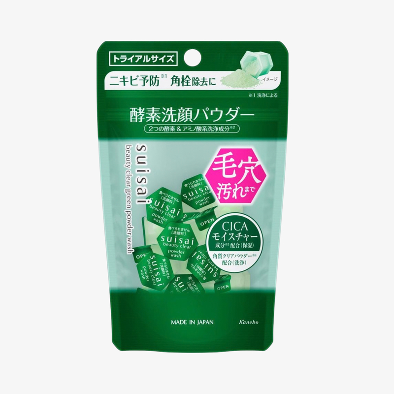 Kanebo 積雪草清透綠粉酵素洗顏粉 15粒 (預防暗瘡粉刺)